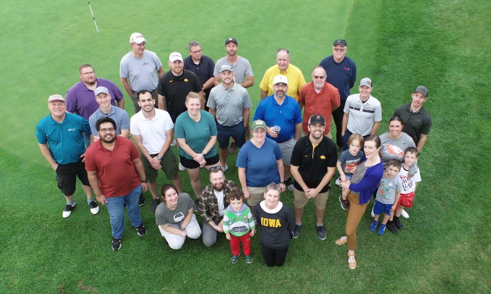 Shoemaker Haaland Iowa City Careers Community Golf Outing group