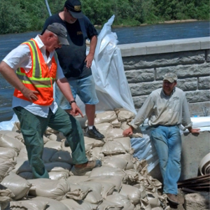 Shoemaker Haaland Iowa City Community Sand Bagging